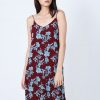 Hudson Floral Chiffon Dress in Red