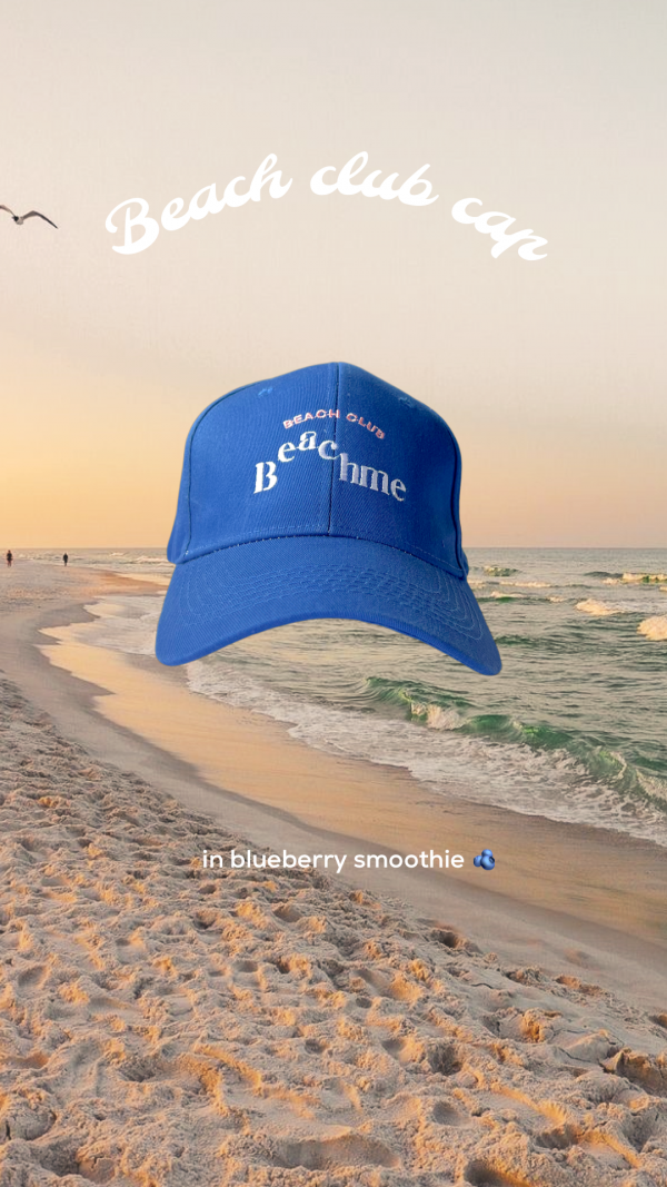 Beach club cap in blueberry smoothie